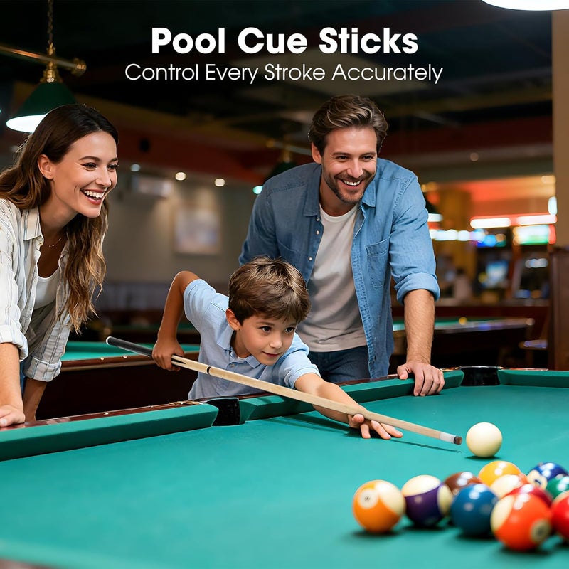 FTPGBL Professional Pool Cue Stick for Adults or Kids 20 OZ 36" 42" 48" 52" 58" 12/14/16/18OZ Billiard Cue Stick with 13mm Tip Set of 2 Set of 4 - Image 5